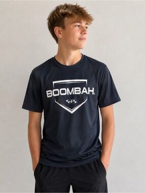 Boombah Men’s Baseball Performance T-Shirt Black Medium